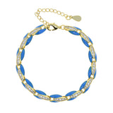Neon Pig Snout Chain Bracelet Rainbow Candy Color Women Beaded