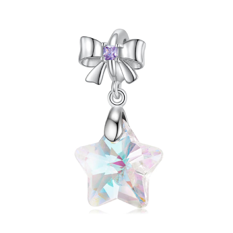 Fluorescent Crystal Star Pendant DIY Jewelry Necklace