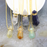 Fluorite/Agate/Australian Jades/Sodalite Perfume Bottle Pendant