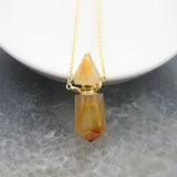 Fluorite/Agate/Australian Jades/Sodalite Perfume Bottle Pendant