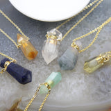 Fluorite/Agate/Australian Jades/Sodalite Perfume Bottle Pendant