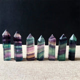 Fluorite Crystal Point Healing Reiki Chakra Pendant Pendulum