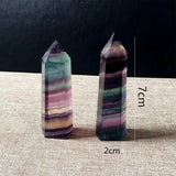 Fluorite Crystal Point Healing Reiki Chakra Pendant Pendulum