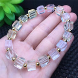 Fluorite Stone Bracelets Sugar Cubes Shape Beads Fresh Crystal Jewelry