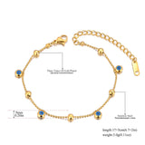 Stainless Steel Eye Charm Bracelet Bangle for Women FB23127