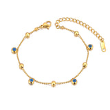 Stainless Steel Eye Charm Bracelet Bangle for Women FB23127