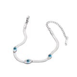 Stainless Steel Eye Charm Bracelet Snake Chain Jewelry