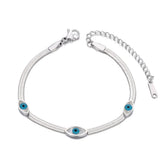 Stainless Steel Eye Charm Bracelet Snake Chain Jewelry