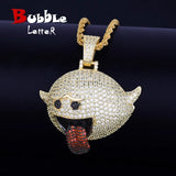 Flying Ghost Hip Hop Pendant Bling Men's Necklace