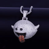 Flying Ghost Hip Hop Pendant Bling Men's Necklace