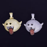 Flying Ghost Hip Hop Pendant Bling Men's Necklace