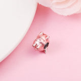 Flying Unicorn Pig Charm Beads S925 Couple Pendant Bracelet