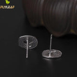 925 Silver Tree Branch Bird Stud Earrings Women Jewelry