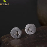 925 Silver Tree Branch Bird Stud Earrings Women Jewelry