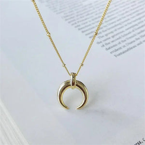 Moon 925 Sterling Silver Necklace For Women Fine Jewelry