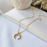 Moon 925 Sterling Silver Necklace For Women Fine Jewelry