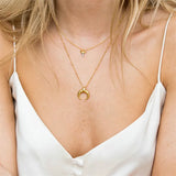 Moon 925 Sterling Silver Necklace For Women Fine Jewelry