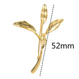 925 Silver 18k Tree Branch Leaf Lady Brooch