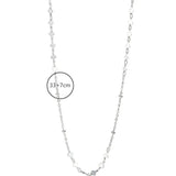 925 Silver Choker Necklace Peach Heart Sequins Fine Jewelry