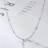 925 Silver Choker Necklace Peach Heart Sequins Fine Jewelry
