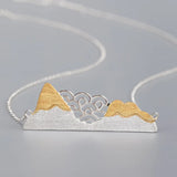 Mountain Sea 925 Sterling Silver Necklace For Women Fine Jewelry