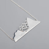 Mountain Sea 925 Sterling Silver Necklace For Women Fine Jewelry
