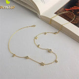18k Real 925 Sterling Silver Necklace For Women