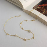 18k Real 925 Sterling Silver Necklace For Women