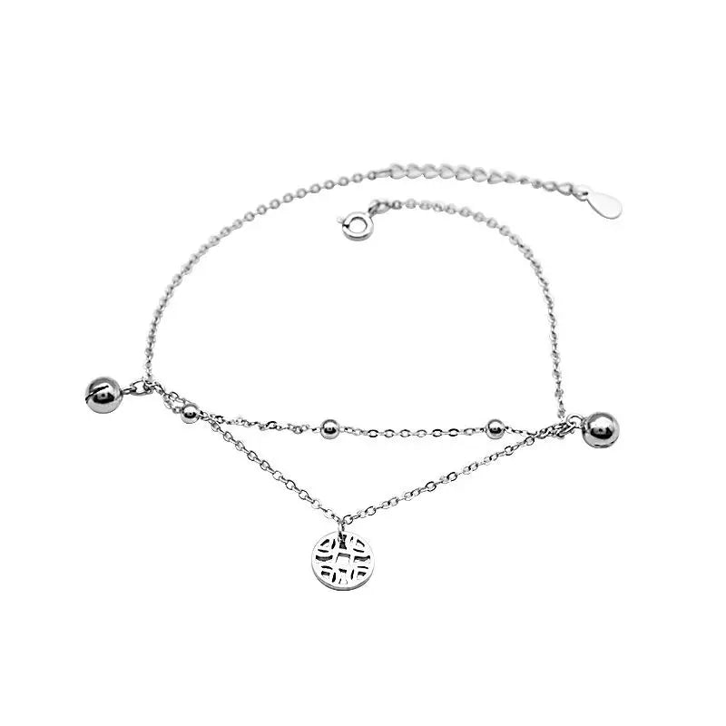 925 Sterling Silver Anklet For Women Chain Leg Fine Jewelry Anklets