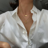 Lock Key 925 Silver Necklace High 18k Chain Jewelry