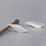 Plant Leaves Drop Earrings 925 Sterling Silver Jewelry