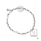 Vintage 925 Sterling Silver Anklet Chain for Women