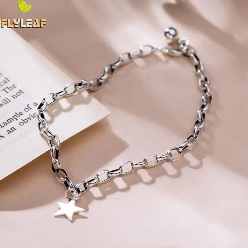 Vintage 925 Sterling Silver Anklet Chain for Women