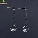 925 Sterling Silver Vows Tassel Long Earrings For Women Vintage