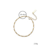 18k Light Chain 925 Sterling Silver Bracelets For Women