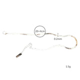 Real 925 Sterling Silver Snake Bone Chain Anklet Bracelet for Women