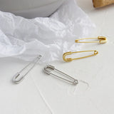 Temperament Pin Earrings 925 Silver Drop Earrings
