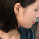 925 Silver Circle Hoop Earrings Women 18k Jewelry