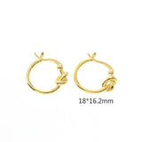 925 Silver Circle Hoop Earrings Women 18k Jewelry