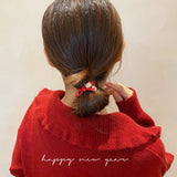 Year Rabbit Tigers Zodiac Red Rope Bracelet Hair Tie Headdress