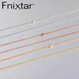 1.5mm Ball Bead Chain Necklace Steel Rose Stainless DIY 20'' 10piece/lot