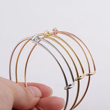 Fnixar 1.6mm Expandable Bangle Bracelet DIY Charm Wire Adjustable 10pcs