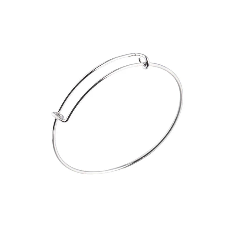 Fnixar 1.6mm Expandable Bangle Bracelet DIY Charm Wire Adjustable 10pcs