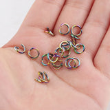 Rainbow Stainless Steel Jump Ring 100pcs/lot