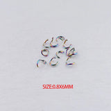 Rainbow Stainless Steel Jump Ring 100pcs/lot
