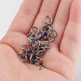 Rainbow Stainless Steel Jump Ring 100pcs/lot