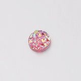 100Pcs 6mm Candy Glitter Rhinestones Round Disc Jewelry Finding Accessories