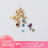 Fnixtar 100Pcs/Lot Stainless Steel Charms for Necklace Pendant Jewelry