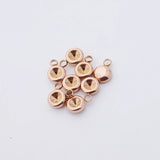 Fnixtar 100Pcs/Lot Stainless Steel Charms for Necklace Pendant Jewelry