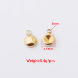 Fnixtar 100Pcs/Lot Stainless Steel Charms for Necklace Pendant Jewelry